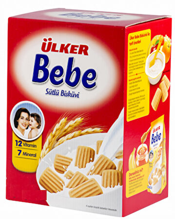 Ülker Bebe Bisküvisi 800Gr 12 Vitaminli Kutu 2 Li Set
