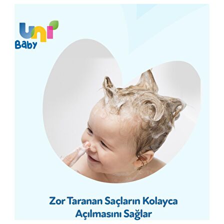 Uni Baby Bebek Kolay Tarama Saç ve Vücut Şampuanı 700ML (Pompalı) (4 Lü Set)