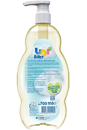 Uni Baby Bebek Şampuanı 700ML Keyifli Banyolar (Pompalı) (4 Lü Set)