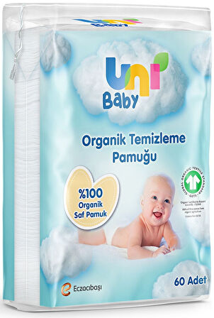 Uni Baby Bebek Temizleme Pamuğu 60 Adet Tekli Pk (2 Li Set)