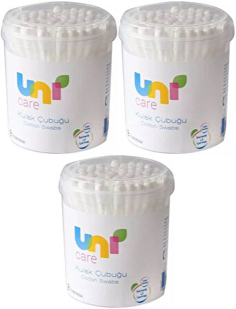 Uni Baby Kulak Temizleme Çubuğu 200 Adet (3 Lü Set)