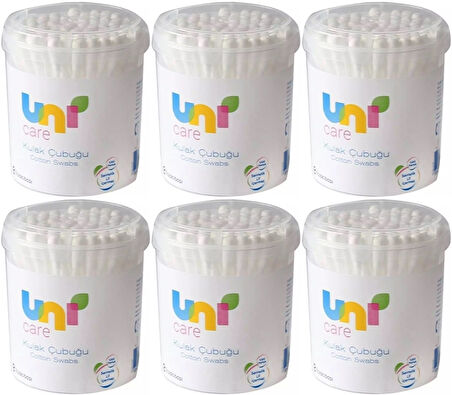 Uni Baby Kulak Temizleme Çubuğu 200 Adet (6 Lı Set)