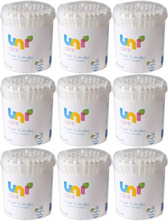 Uni Baby Kulak Temizleme Çubuğu 200 Adet (9 Lu Set)