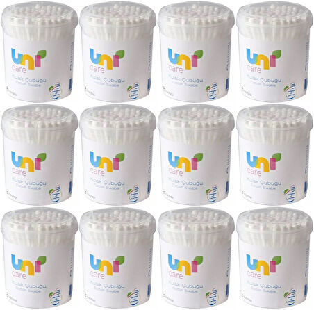 Uni Baby Kulak Temizleme Çubuğu 200 Adet (12 Li Set)