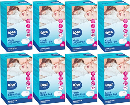 Wee Baby Klasik Göğüs Pedi (40 Lı) 320 Adet (8Pk*40)
