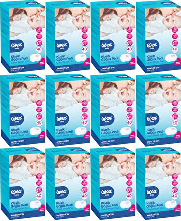 Wee Baby Klasik Göğüs Pedi (40 Lı) 480 Adet (12Pk*40)