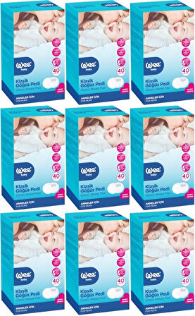 Wee Baby Klasik Göğüs Pedi (40 Lı) 360 Adet (9Pk*40)