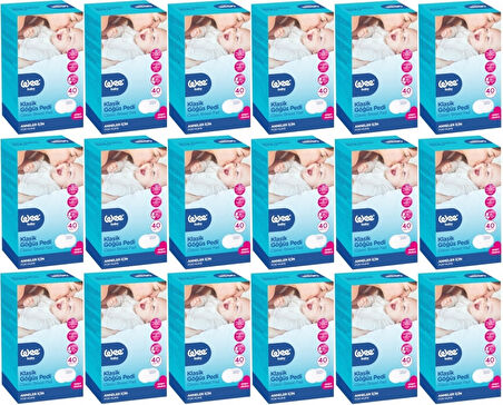 Wee Baby Klasik Göğüs Pedi (40 Lı) 720 Adet (18Pk*40)