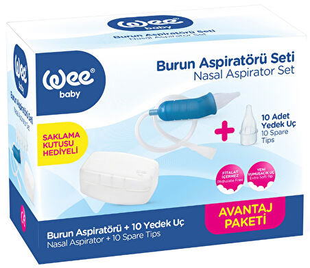 Wee Baby Burun Aspiratörü Seti Şeffaf (WEE945) (2 Li Set)