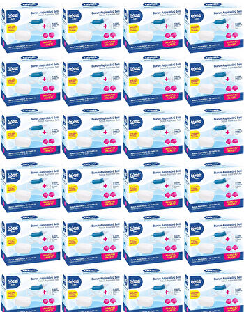 Wee Baby Burun Aspiratörü Seti Şeffaf (WEE945) (24 Lü Set)