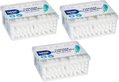 Wee Baby Emniyetli Kulak Çubuğu 60 Lı Pk (WEE-894) (3 Lü Set)