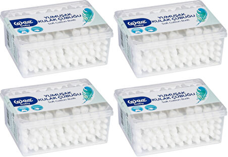 Wee Baby Emniyetli Kulak Çubuğu 60 Lı Pk (WEE-894) (4 Lü Set)