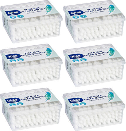 Wee Baby Emniyetli Kulak Çubuğu 60 Lı Pk (WEE-894) (6 Lı Set)