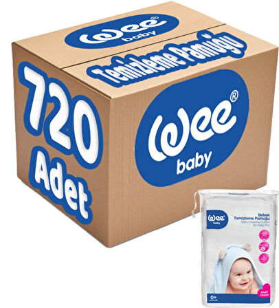 Wee Baby Bebek Temizleme Pamuğu 720 Adet (12PK*60)
