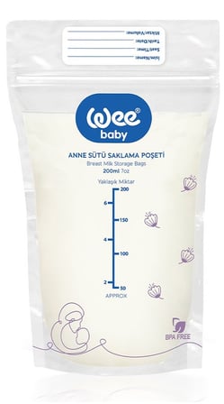 Wee Baby Anne Sütü - Süt Saklama Poşeti 360 Lı Set (Dondurucuya Uygun) (18PK*20)