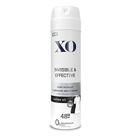 XO Deodorant 150ML Women-Kadın Invisible & Effective (4 Lü Set)