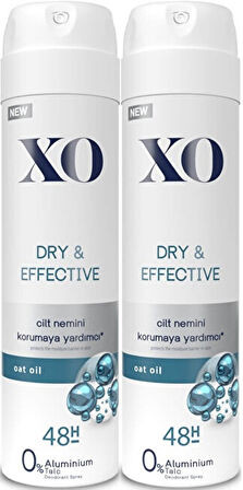 XO Deodorant 150ML Women-Kadın Dry & Effective (2 Li Set)