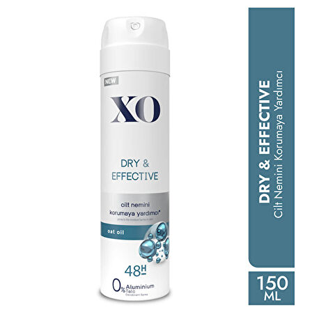 XO Deodorant 150ML Women-Kadın Dry & Effective (4 Lü Set)