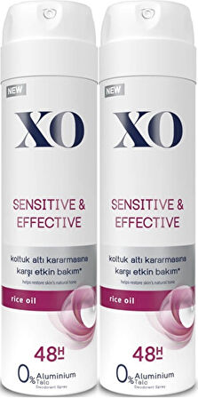 XO Deodorant 150ML Women-Kadın Sensitive & Effective (2 Li Set)