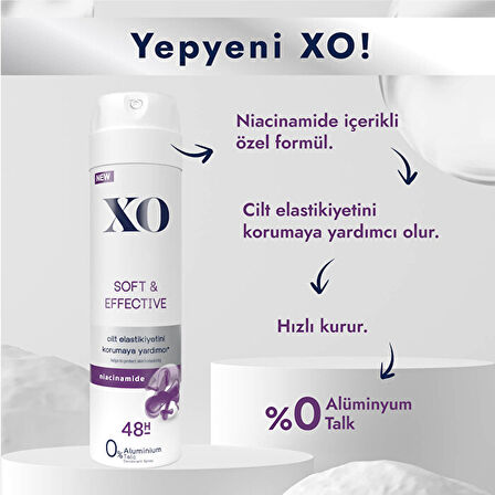 XO Deodorant 150ML Women-Kadın Soft & Effective (2 Li Set)