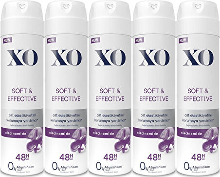 XO Deodorant 150ML Women-Kadın Soft & Effective (5 Li Set)