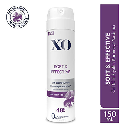 XO Deodorant 150ML Women-Kadın Soft & Effective (6 Lı Set)