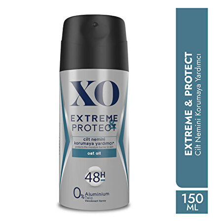 XO Deodorant 150ML Men-Erkek Extreme & Protect (4 Lü Set)