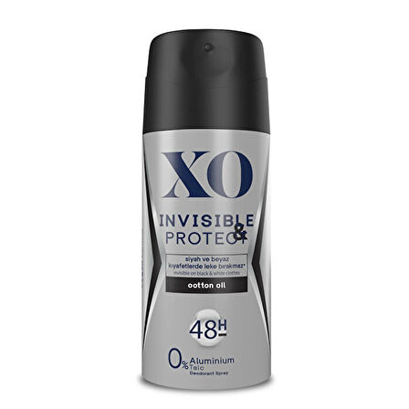 XO Deodorant 150ML Men-Erkek Invisible & Protect (2 Li Set)