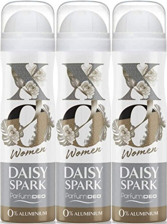 XO Deodorant 150ML Women-Kadın Daisy Spark (3 Lü Set)