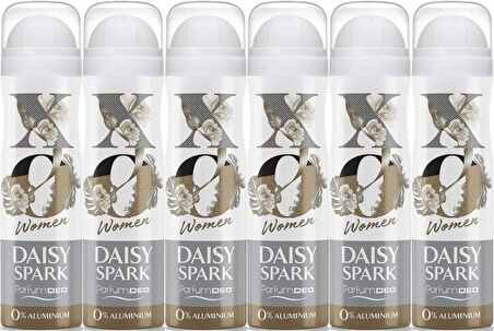 XO Deodorant 150ML Women-Kadın Daisy Spark (6 Lı Set)