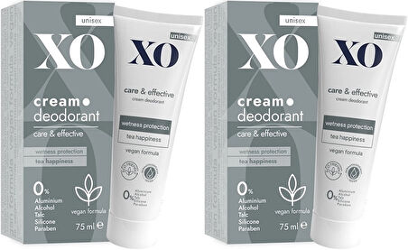 XO Krem Deodorant 75ML Unisex Care & Effective Parfümlü (2 Li Set)