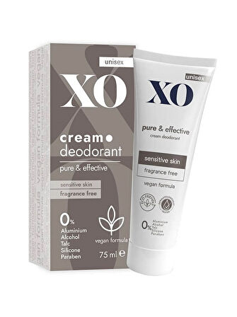 XO Krem Deodorant 75ML Unisex Pure & Effective Kokusuz (2 Li Set)