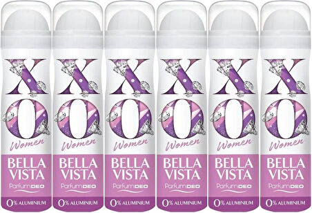 XO Deodorant 150ML Women-Kadın Bella Vista (6 Lı Set)