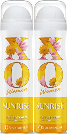 XO Deodorant 150ML Women-Kadın Sunrise (2 Li Set)