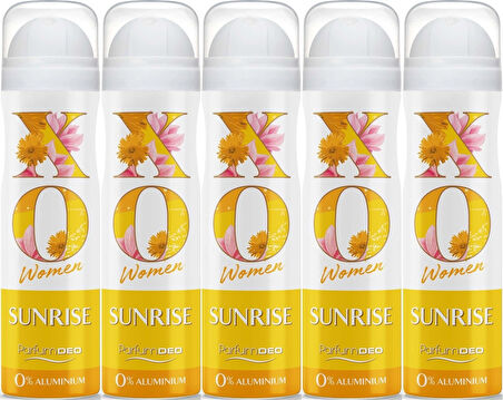 XO Deodorant 150ML Women-Kadın Sunrise (5 Li Set)