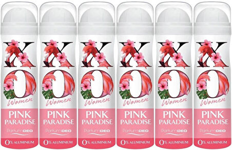 XO Deodorant 150ML Women-Kadın Pink Paradise (6 Lı Set)