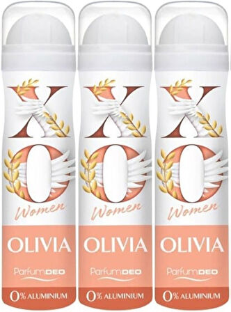 XO Deodorant 150ML Women-Kadın Olıvıa (3 Lü Set)