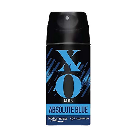 XO Deodorant 150ML Men-Erkek Absolute Blue (2 Li Set)