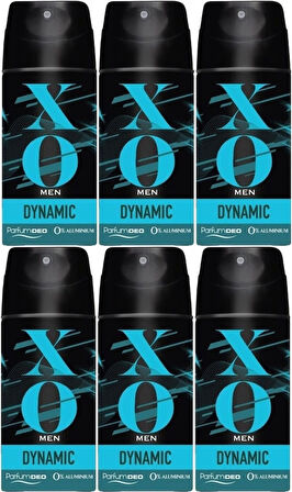 XO Deodorant 150ML Men-Erkek Dynamıc (6 Lı Set)