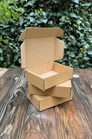 15x10x4cm Kilitli Kraft Kutu 25 Adet
