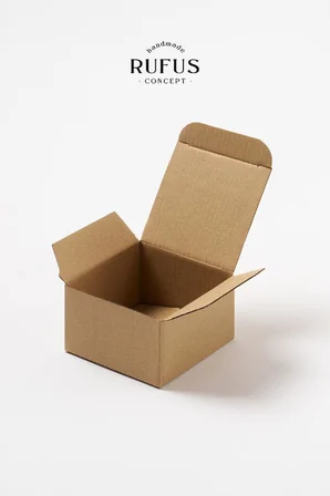 8x8x5cm Kilitli Kraft Kutu 25 Adet