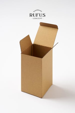 9,5x9,5x16cm Kilitli Kraft Kutu 25 Adet