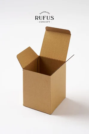 10,5x10,5x14cm Kilitli Kraft Kutu 25 Adet