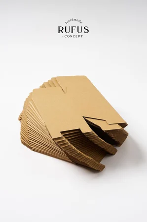 10,5x10,5x14cm Kilitli Kraft Kutu 25 Adet