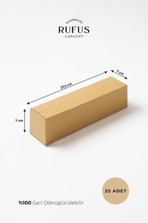 27,5x7x7cm Kraft Koli 25 Adet