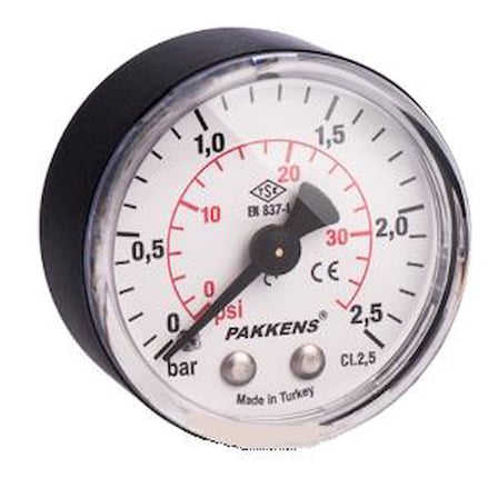Pakkens 40x2,5 Kuru Arkadan Çıkışlı Manometre