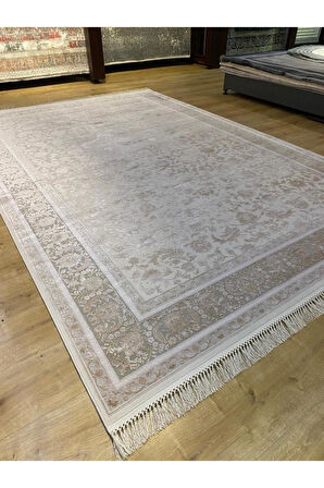 Artemis Halı Palace 05201E Krem Vizon Klasik Retro İpek Halı