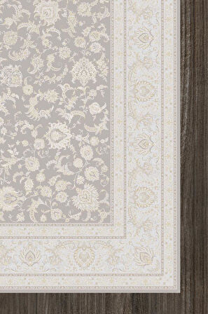 Artemis Halı Palace 08023A Krem Vizon Klasik Retro İpek Halı