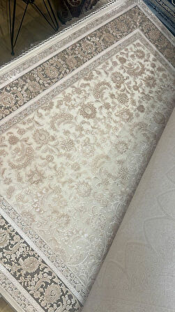 Artemis Halı Palace 08023A Krem Vizon Klasik Retro İpek Halı