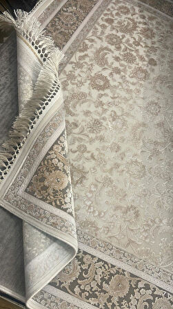 Artemis Halı Palace 08023A Krem Vizon Klasik Retro İpek Halı